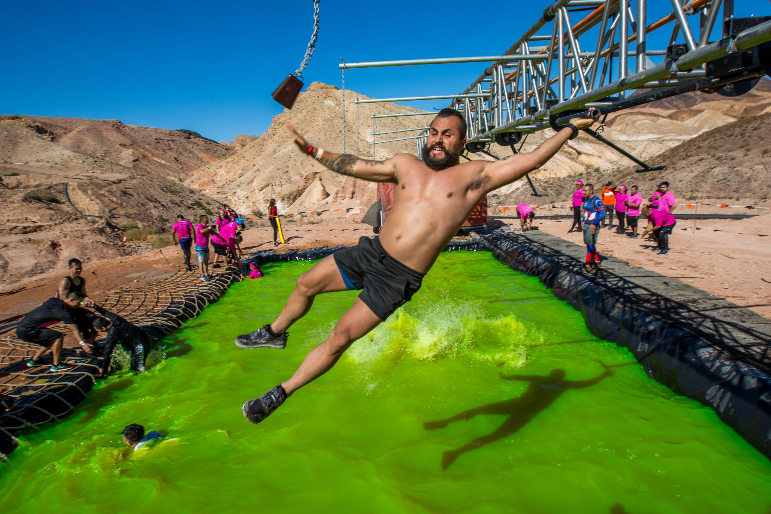 Obstacles in a Tough Mudder Mud Run Tough Mudder USA