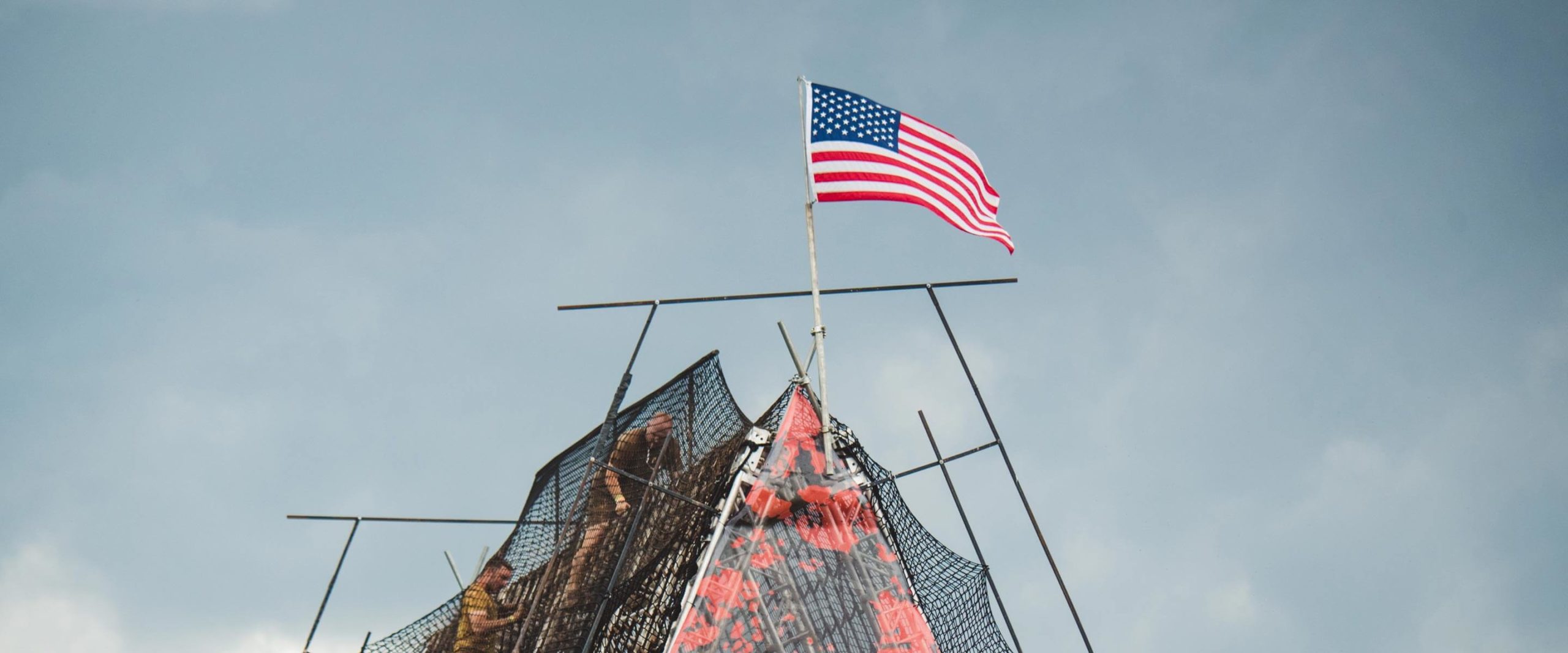 Mudderhorn with USA Flag